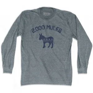 2000 Mules Donkey Adult Tri-Blend Long Sleeve T-shirt