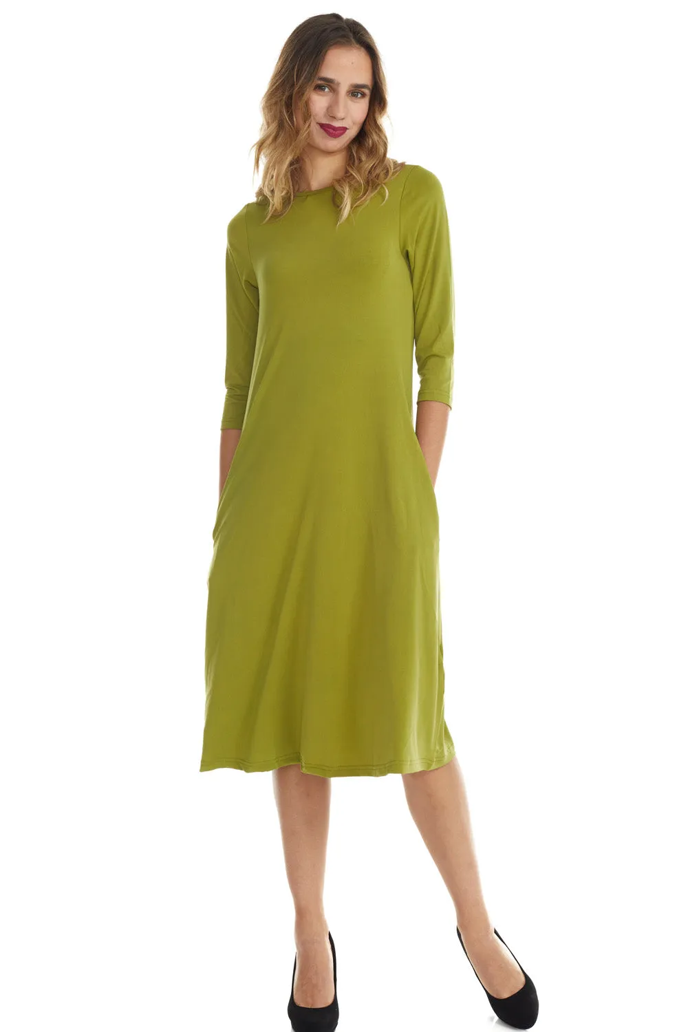 3/4 sleeve Fit n' Flare Dress 'Tammee'