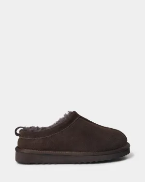 ADELENASY TEDDY SHOE - Dark brown