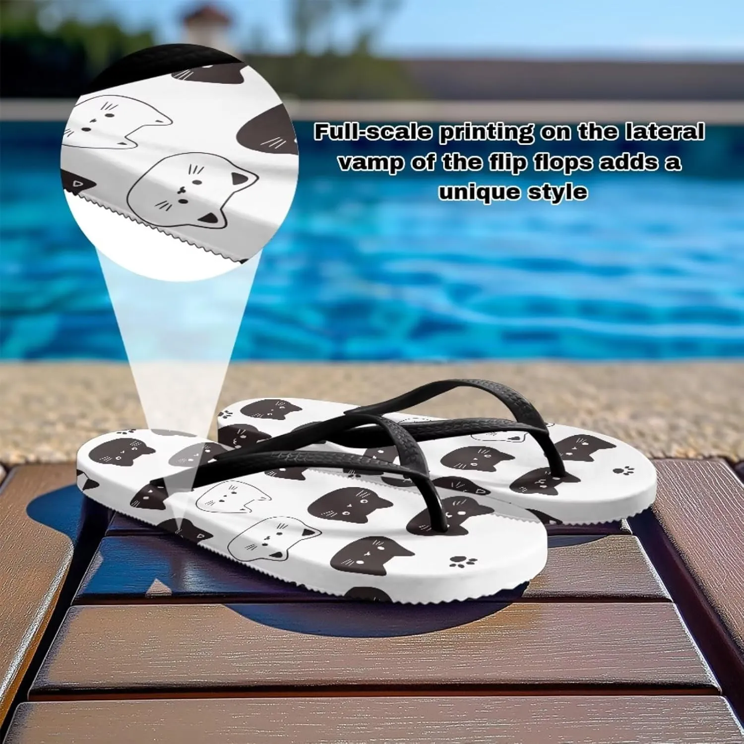 Animal Pattern Beach Flip Flops Summer Thong Sandals Comfort Walking Cushion Slippers for Women 2025