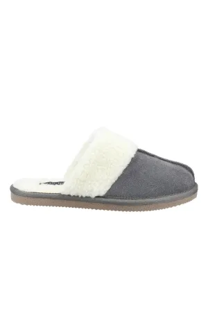 Arianna Mule Slippers - Grey