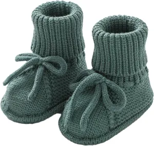 Baby Booties Newborn Sock Shoes Hand Knitting Crochet Infant Boy Girl Cozy Shoes Indoor Walking Shoes Breathable