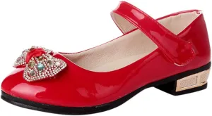 Baby Girls Dress Shoes Mary Jane Shoes for Girls Party Wedding Flower Kid School Shoes Low Heel Flats