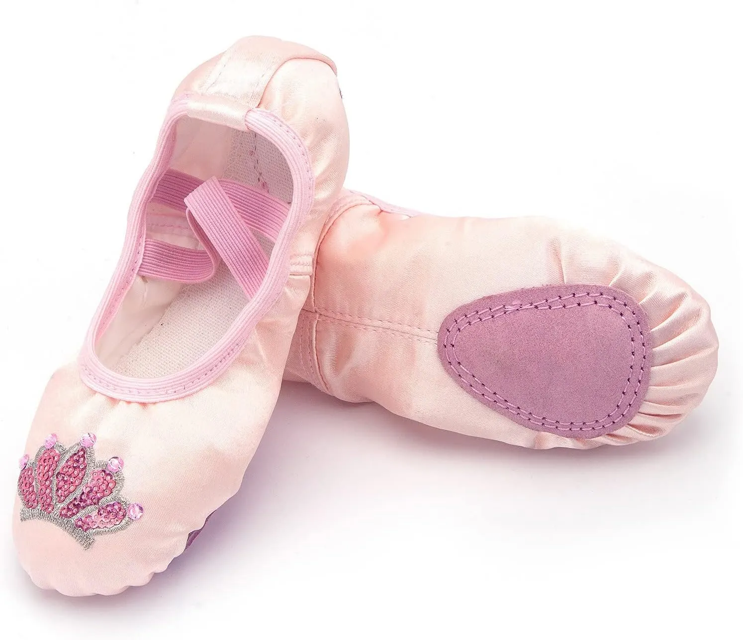 Ballet Shoes for Girls Dance Practic Slippers for Girls No-Tie Sole Yoga Shoes Toddler Ballet Ballerina Shoes Toddler