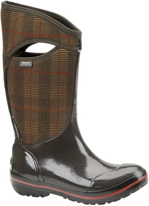 Bogs Women's Plimsoll Prince of Wales Tall-W