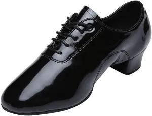 Boy's Ballroom Dance Shoes Black Patent Leather Sole Tango Salsa Latin Character Shoe Oxfords Jazz Teaching Shoes