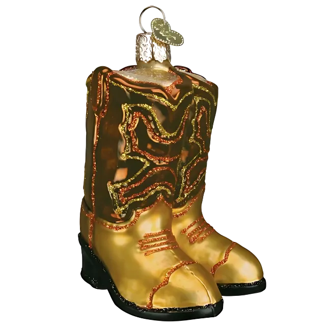 Brown Pair Of Cowboy Boots
