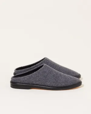 Brushed Mule in Charcoal