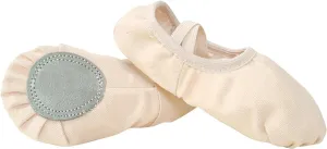 Canvas Ballet Dance Shoes Girls Ballet Shoes Stretch Split Sole for Perform Dance Yoga Ballet Shoes for Toddler Girls