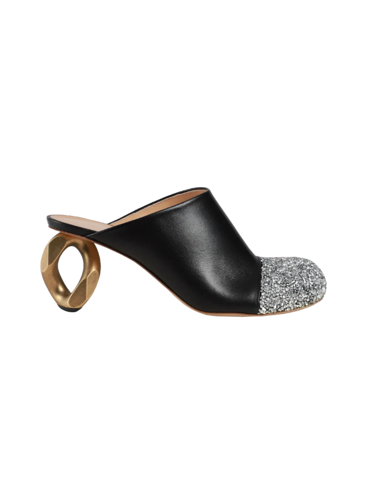 Chain Heel Mule Heels