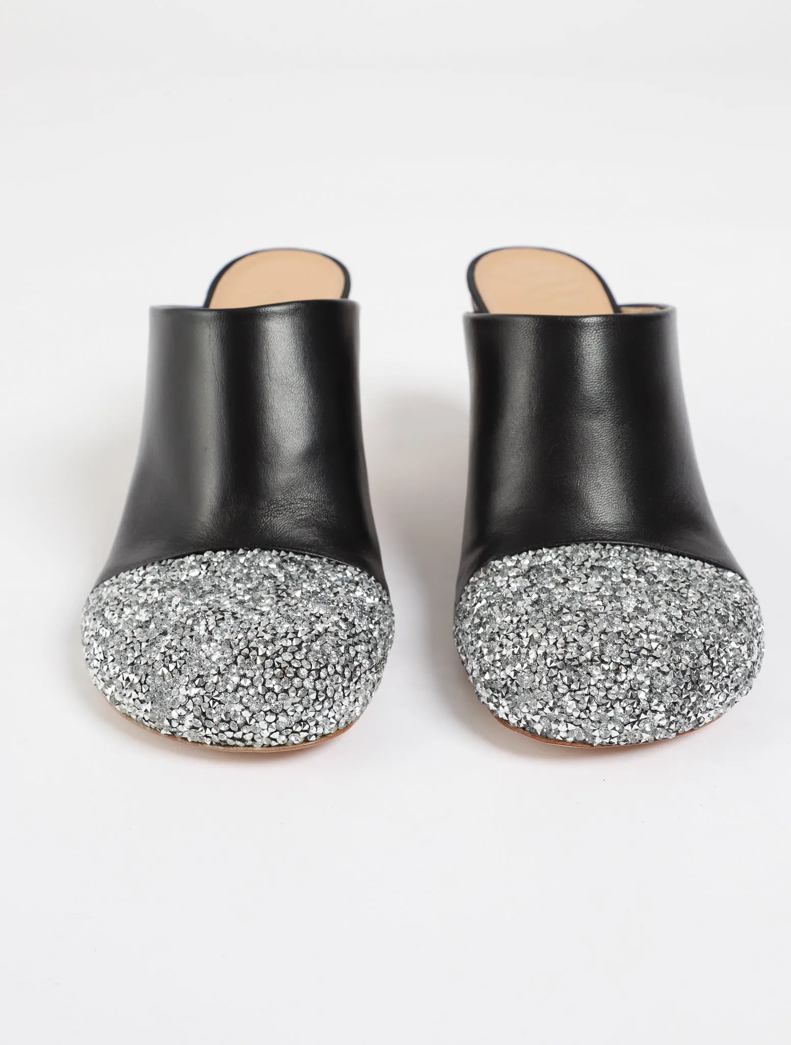 Chain Heel Mule Heels