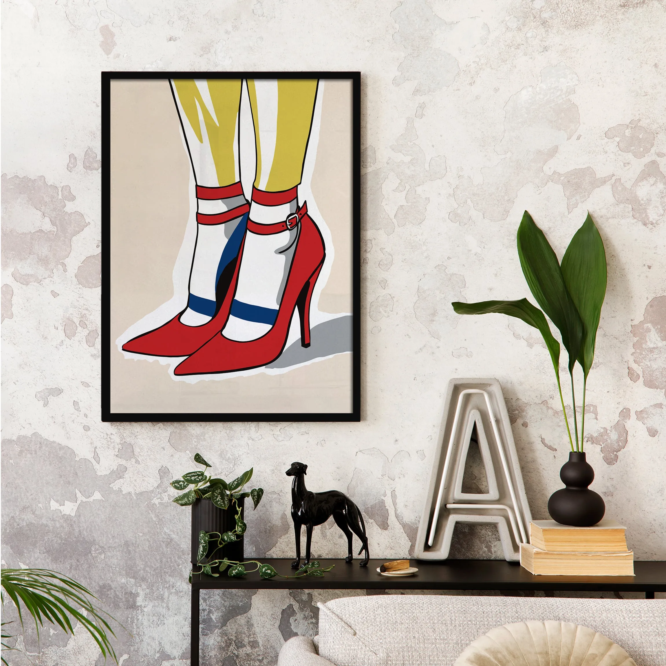 Chic Stiletto Heels Wall Art