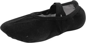 Child Ballet Shoes Toddler Dance Shoes Girls Ballet Slippers Upper Full Suede Pre-Sewn Elastic Ballet Shoes for Girls