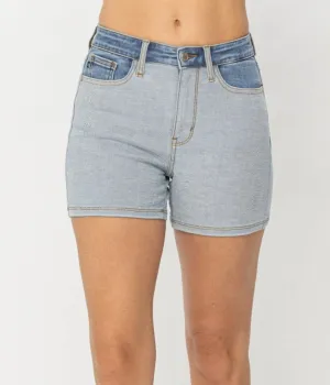 Color Block Denim Shorts | Judy Blue
