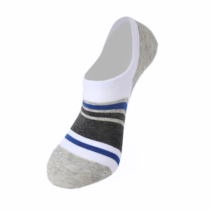 Cotton Striped Non-slip Invisible Socks(6 Pairs)