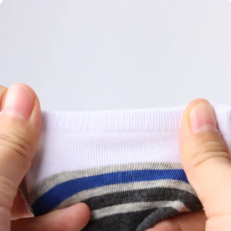 Cotton Striped Non-slip Invisible Socks(6 Pairs)