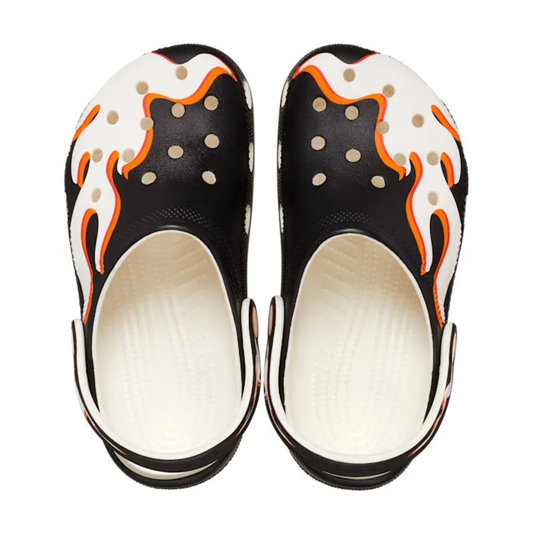 Crocs Kids - Youths Classic Clog K Glow Flames Sandals