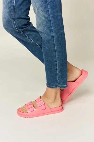 Double Buckle Sandals | Pink