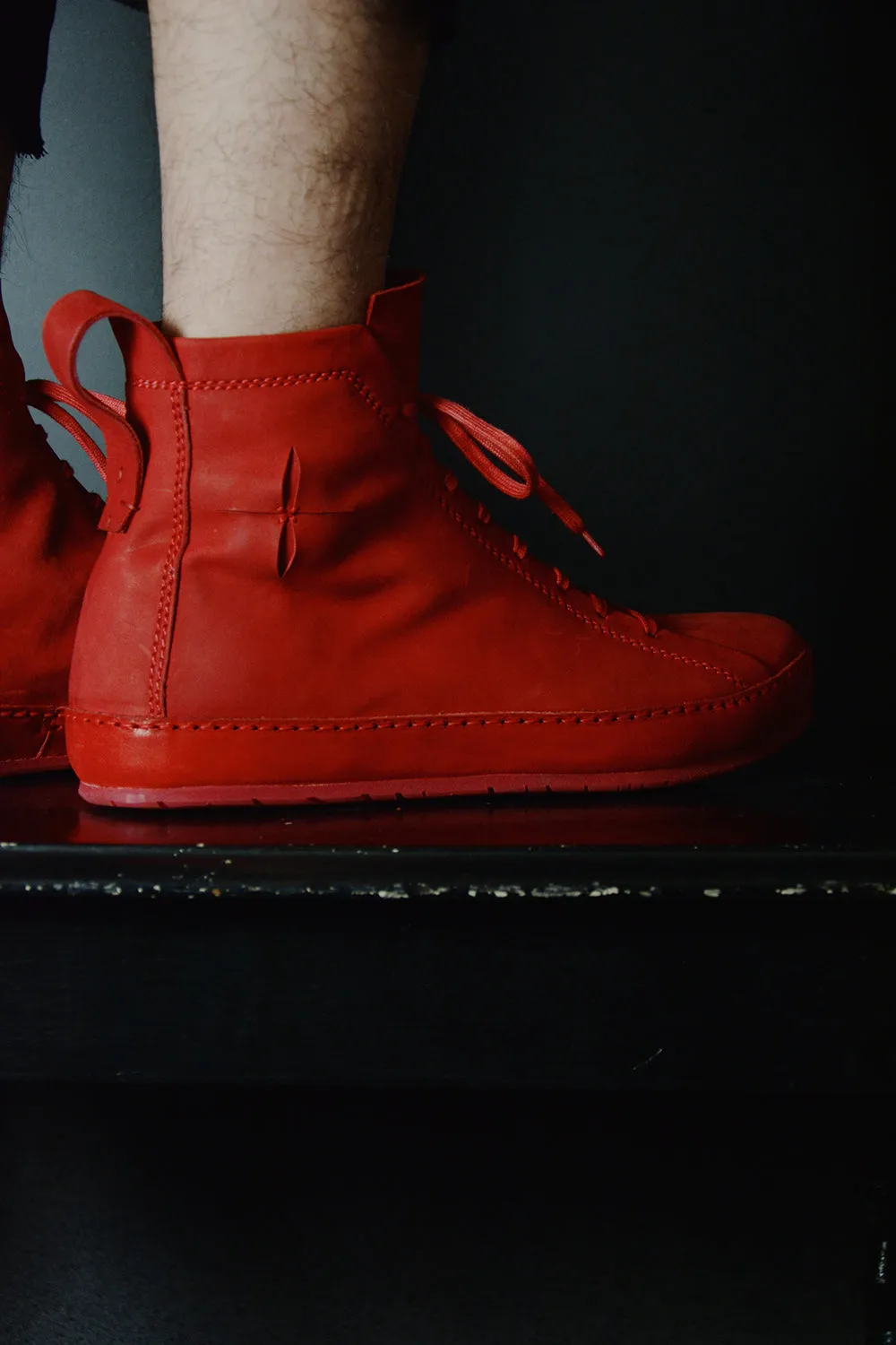 DOUBLE FOLD HIGH TOP SNEAKERS