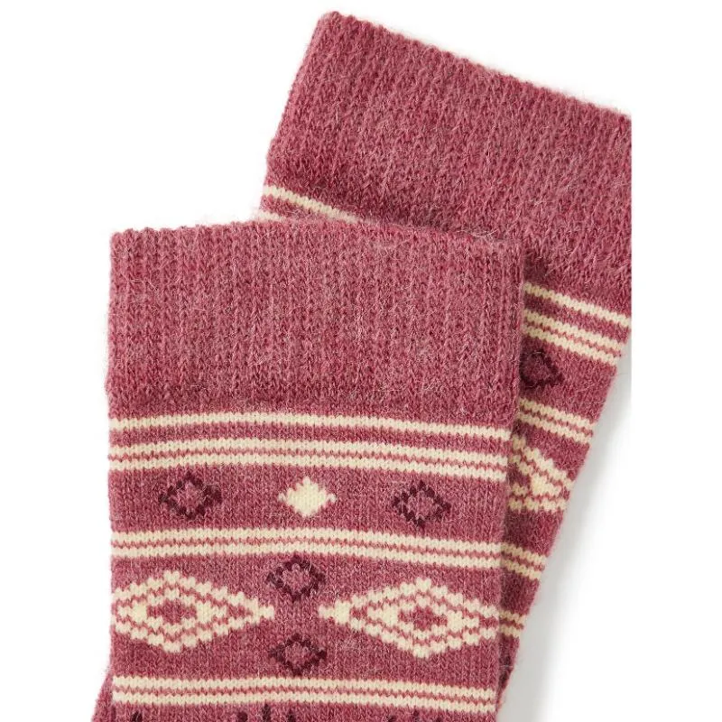 Dubarry Rolestown Fairisle Ladies Alpaca Boot Socks - Clover