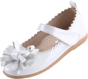 EIGHT KM Toddler Girls Dress Shoes  Girls Mary Jane Shoes | Mary Jane Flats - Ballet Flats  Party, Flower Girl, Wedding Dress Shoes for Girls  Comfortable & Non-Slip Design for Ages up to 7