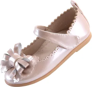 EIGHT KM Toddler Girls Dress Shoes  Girls Mary Jane Shoes | Mary Jane Flats - Ballet Flats  Party, Flower Girl, Wedding Dress Shoes for Girls  Comfortable & Non-Slip Design for Ages up to 7