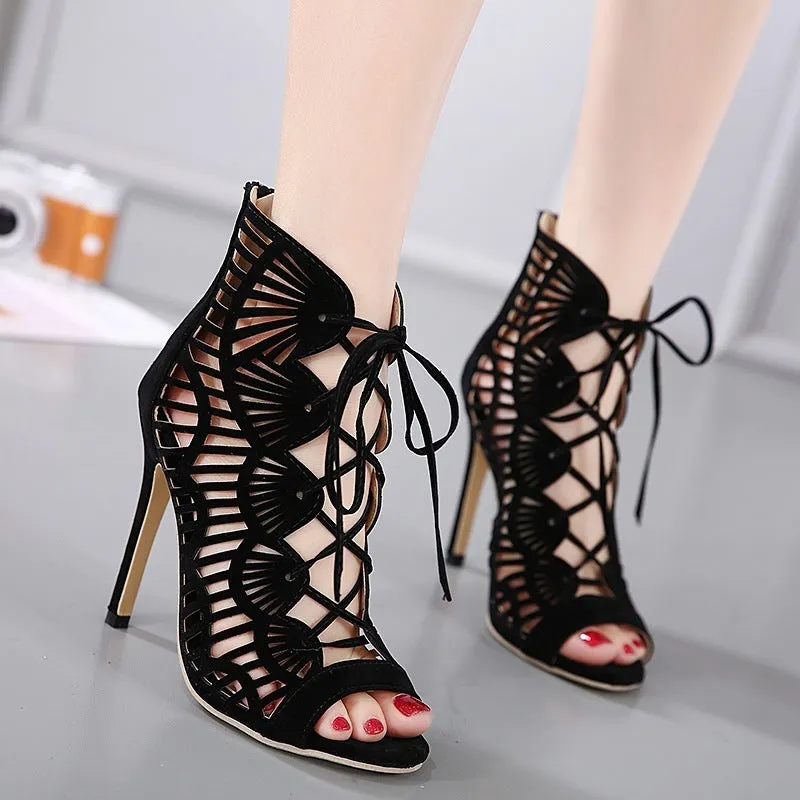 Elegant Lace High Heels for Chic Style