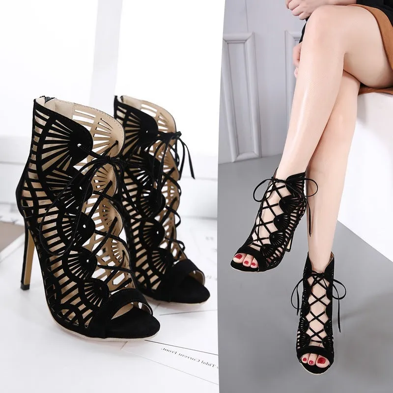 Elegant Lace High Heels for Chic Style