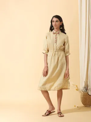 Floral Colourful Dress - Yellow