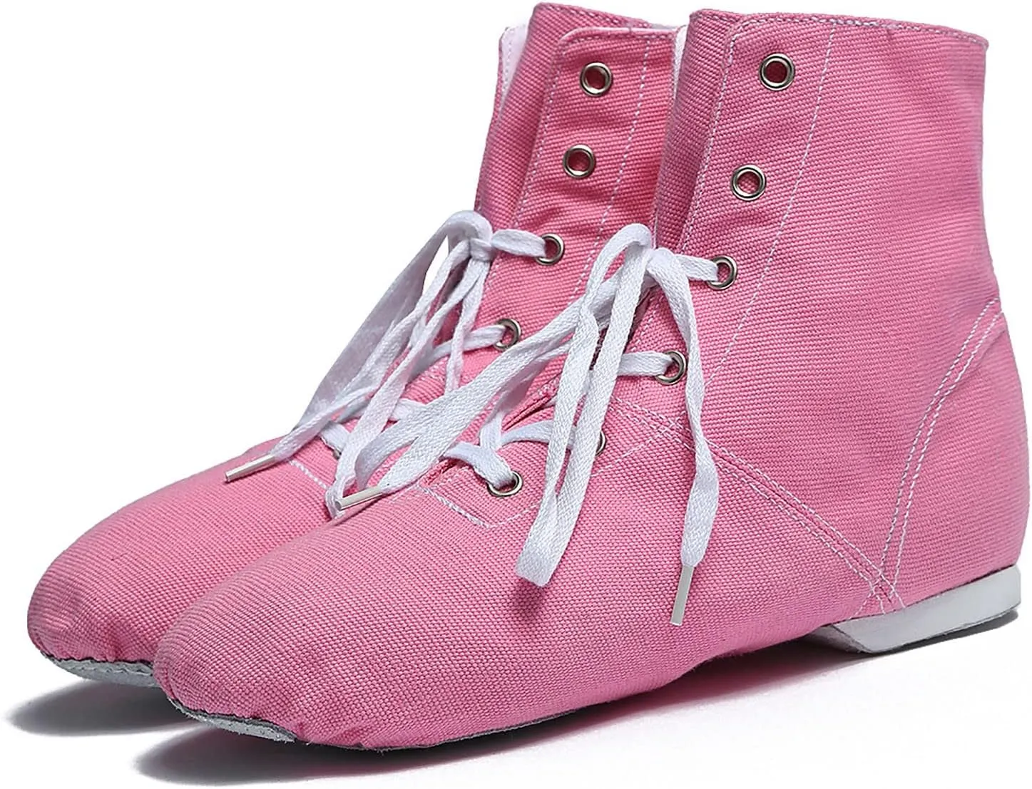Girls Boys Ankle Boots Canvas Jazz Dancing Sneakers Ballet Dance Boots for Toddler Training Shoes Dancing Flat