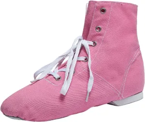 Girls Boys Ankle Boots Canvas Jazz Dancing Sneakers Ballet Dance Boots for Toddler Training Shoes Dancing Flat