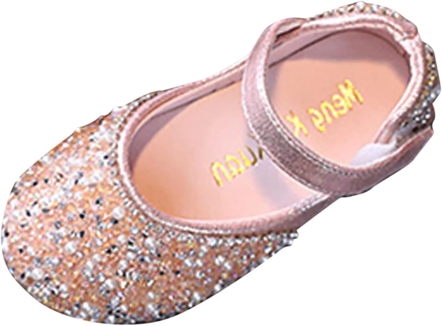 Girls Mary Jane Dress Shoes Rhinestones Flower Girl Wedding Party Shoes Ballet Flats Toddler Sandals