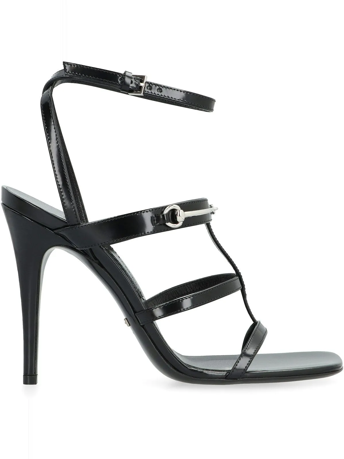 HEELED LEATHER SANDALS