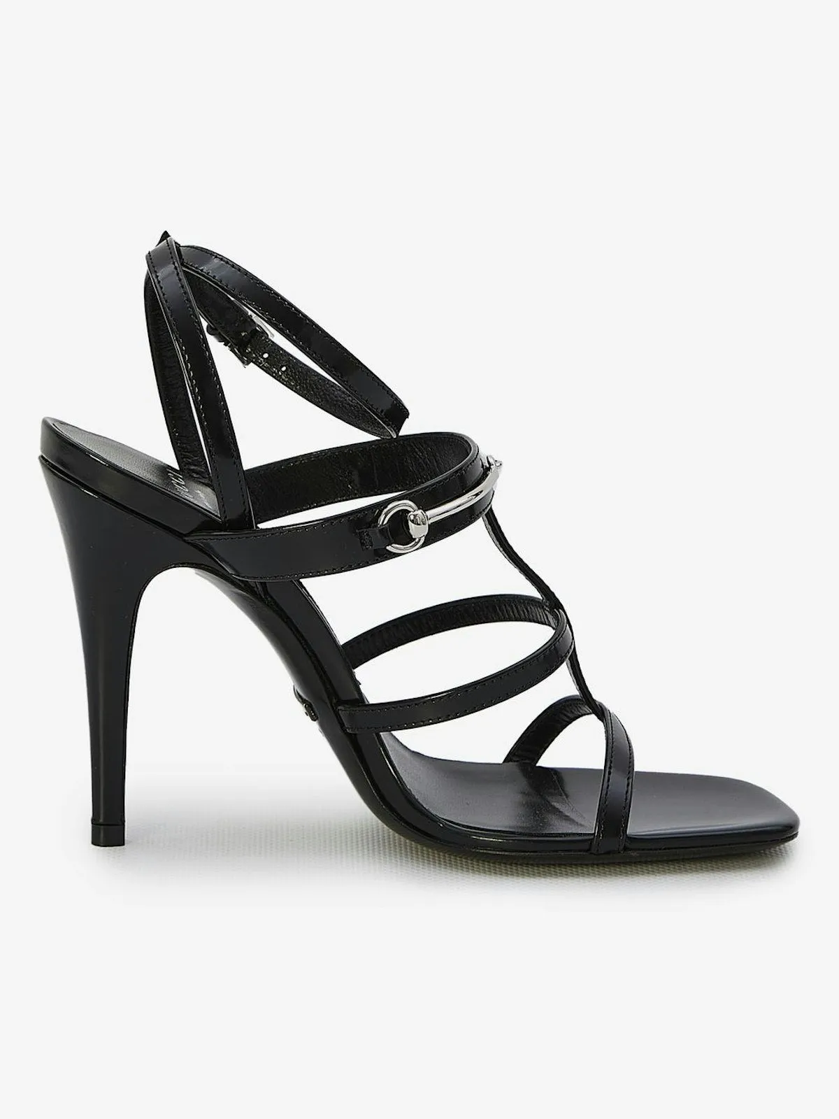 HEELED LEATHER SANDALS