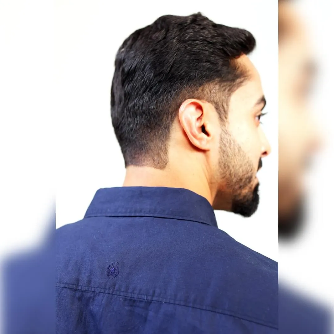 Islands of Loom Organic Cotton Men's Navy Blue Deep Sea Shirt
