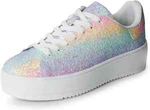 J. Adams Hero Platform Sneakers for Women - Casual Lace Up Fashion Tennis Shoes