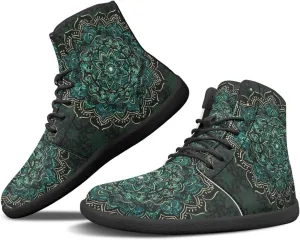 JoyLamoria Skull Rose Butterfly High Top Women Shoes Fashion Lace Walking Tennis Shoes Leather Hip Hop Street Sneaker
