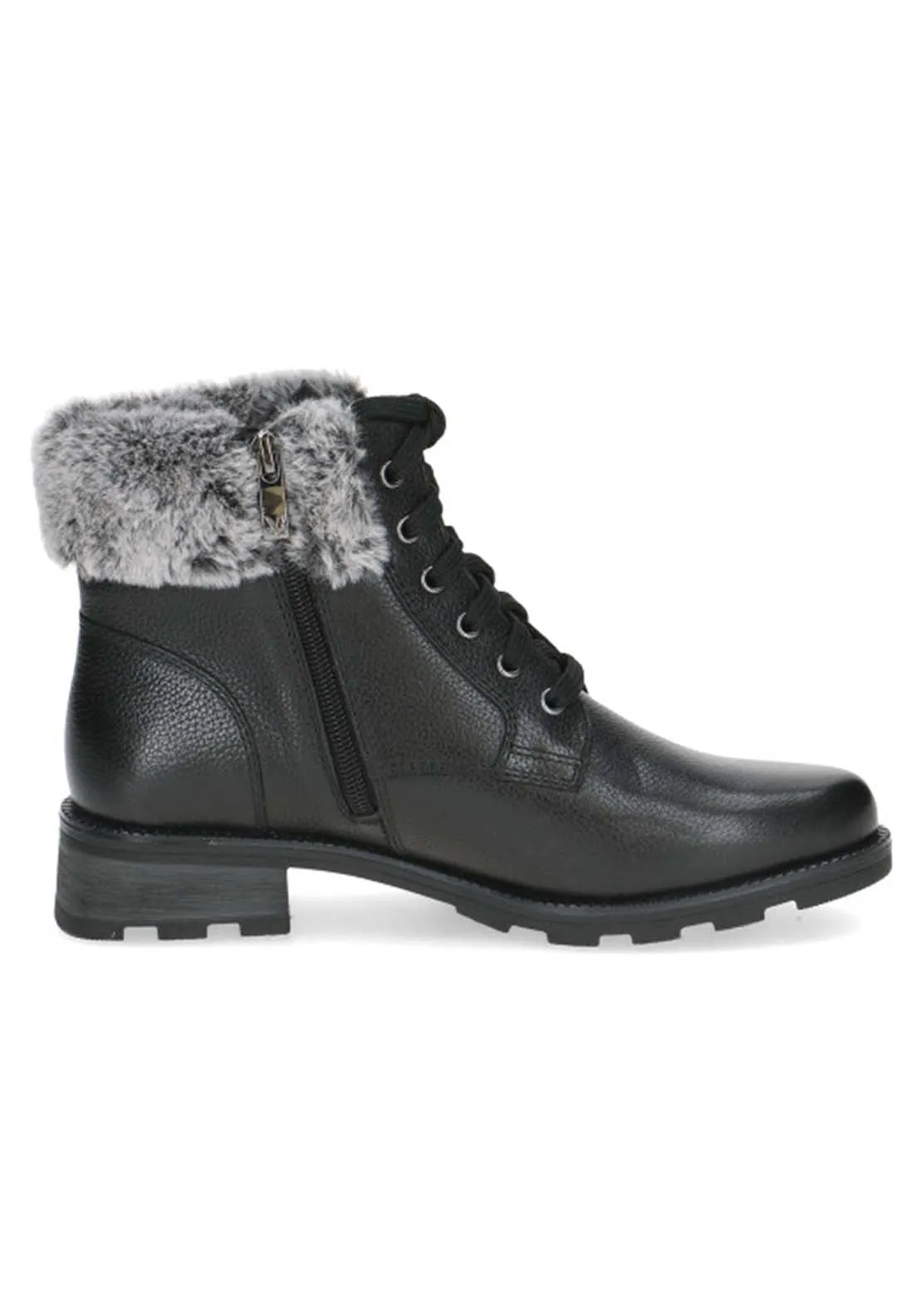 Ladies Ankle Boot - Black Comb