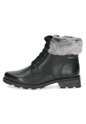 Ladies Ankle Boot - Black Comb