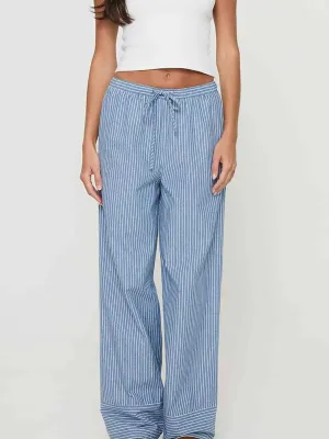 Linen Gingham Pants