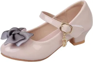 Little Girls Mary Jane Dress Shoes Bows Flower Girl Wedding School Low Heels Toddler Kids Pump Shoes