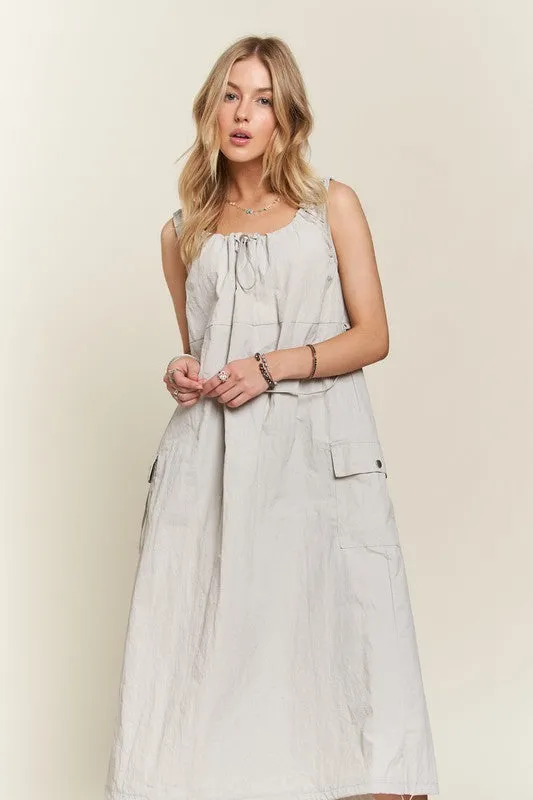 Logan Drawstring Cargo Dress