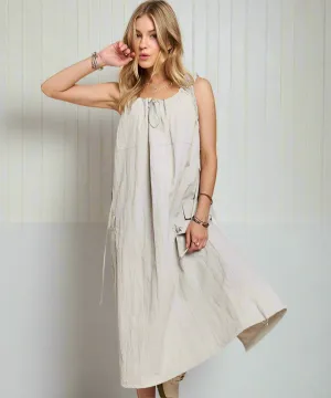 Logan Drawstring Cargo Dress