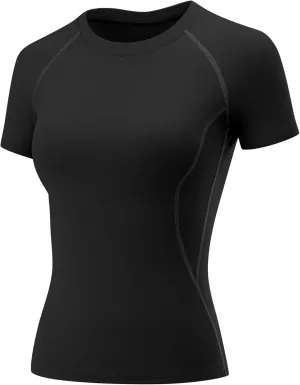 LOMON Womens Workout Tops Short Sleeve Raglan Athletic Shirts Yoga Gym Crewneck Quick Dry Tshirts