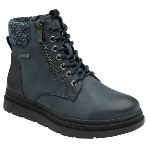 Lotus Boot Saundra Waterproof Hiker style Ankle Boot ULB387 BLUE