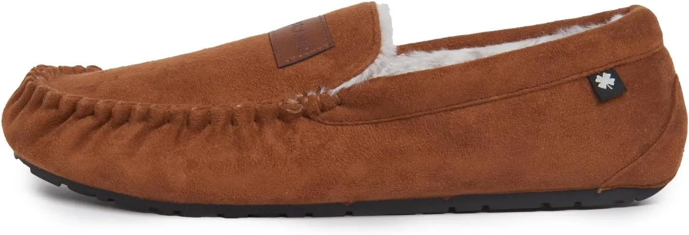 Lucky Brand Men's Moccasin Slippers  Cozy Indoor Footwear with Soft Lining