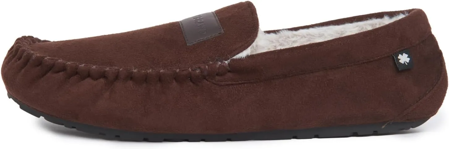 Lucky Brand Men's Moccasin Slippers  Cozy Indoor Footwear with Soft Lining