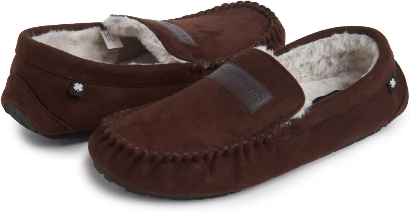 Lucky Brand Men's Moccasin Slippers  Cozy Indoor Footwear with Soft Lining
