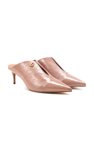 Luna Mules Heels - Dusty Rose