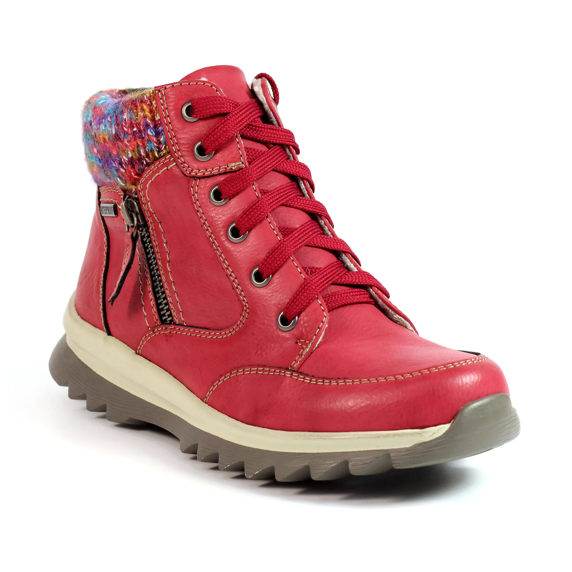 Lunar Ankle Boot Waterproof with zip Buttermere  RED GLB115 RD
